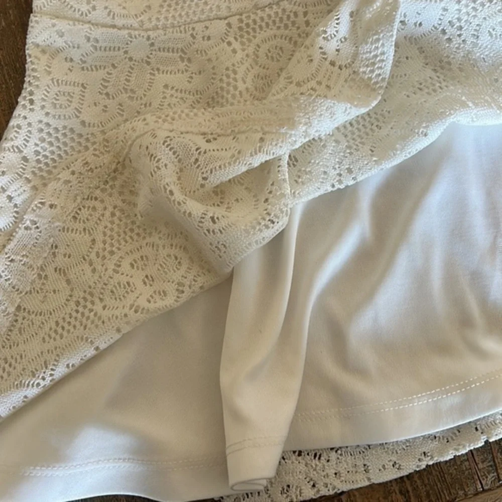 Guess Dress Lace Fabric Size 3/4 T White & Blue details